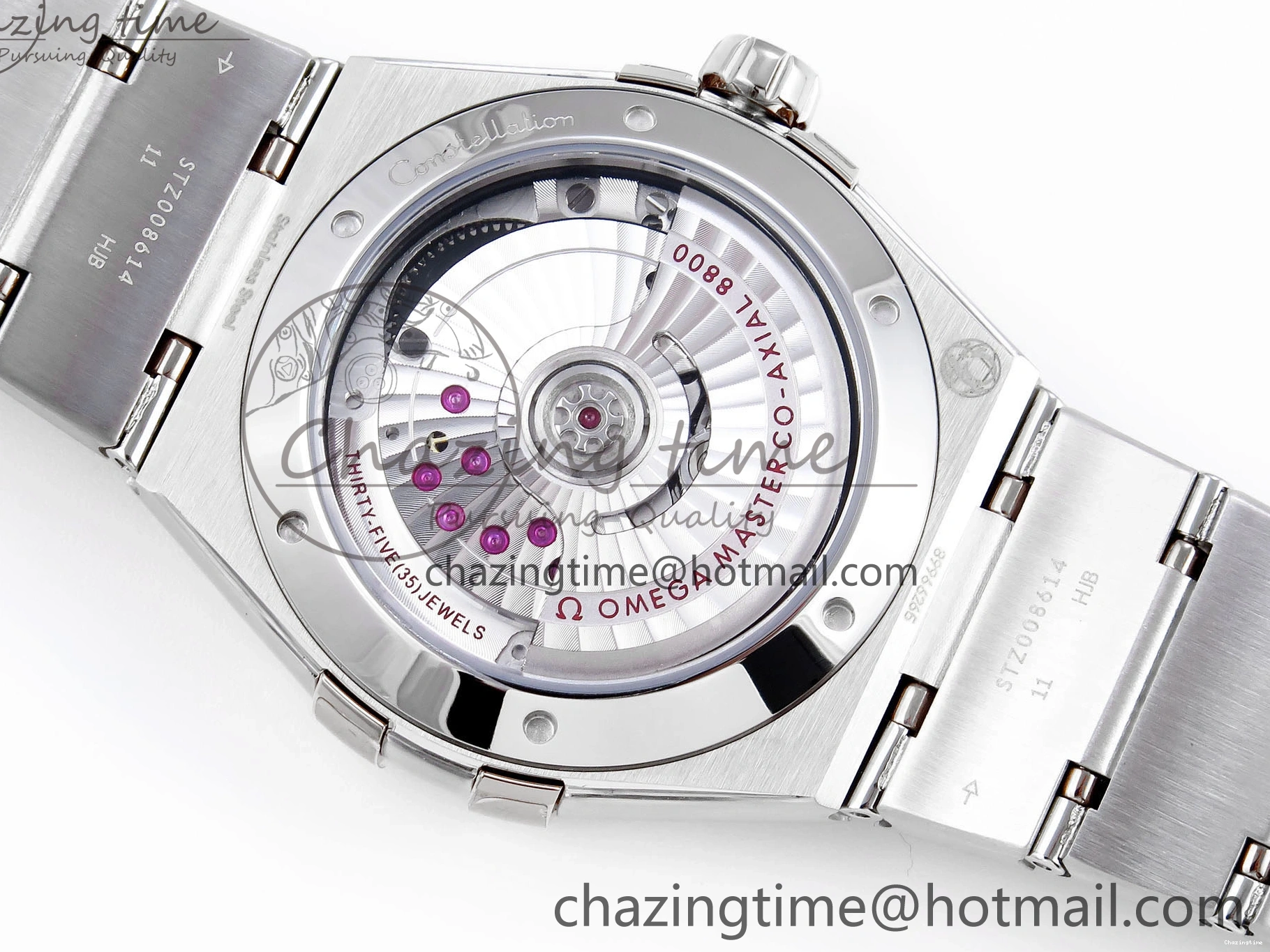 0105 Bold Constellation 39mm SS ASWF 1:1 Best Edition White Textured Dial on SS Bracelet A 7768